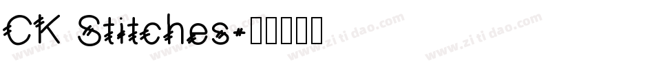 CK Stitches字体转换